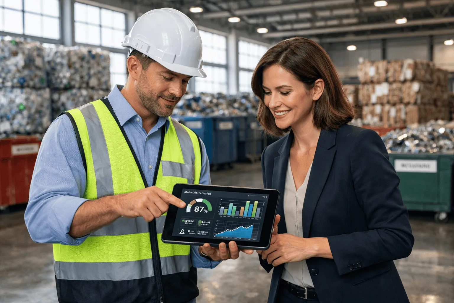 Logística industrial de reciclaje en Bogotá